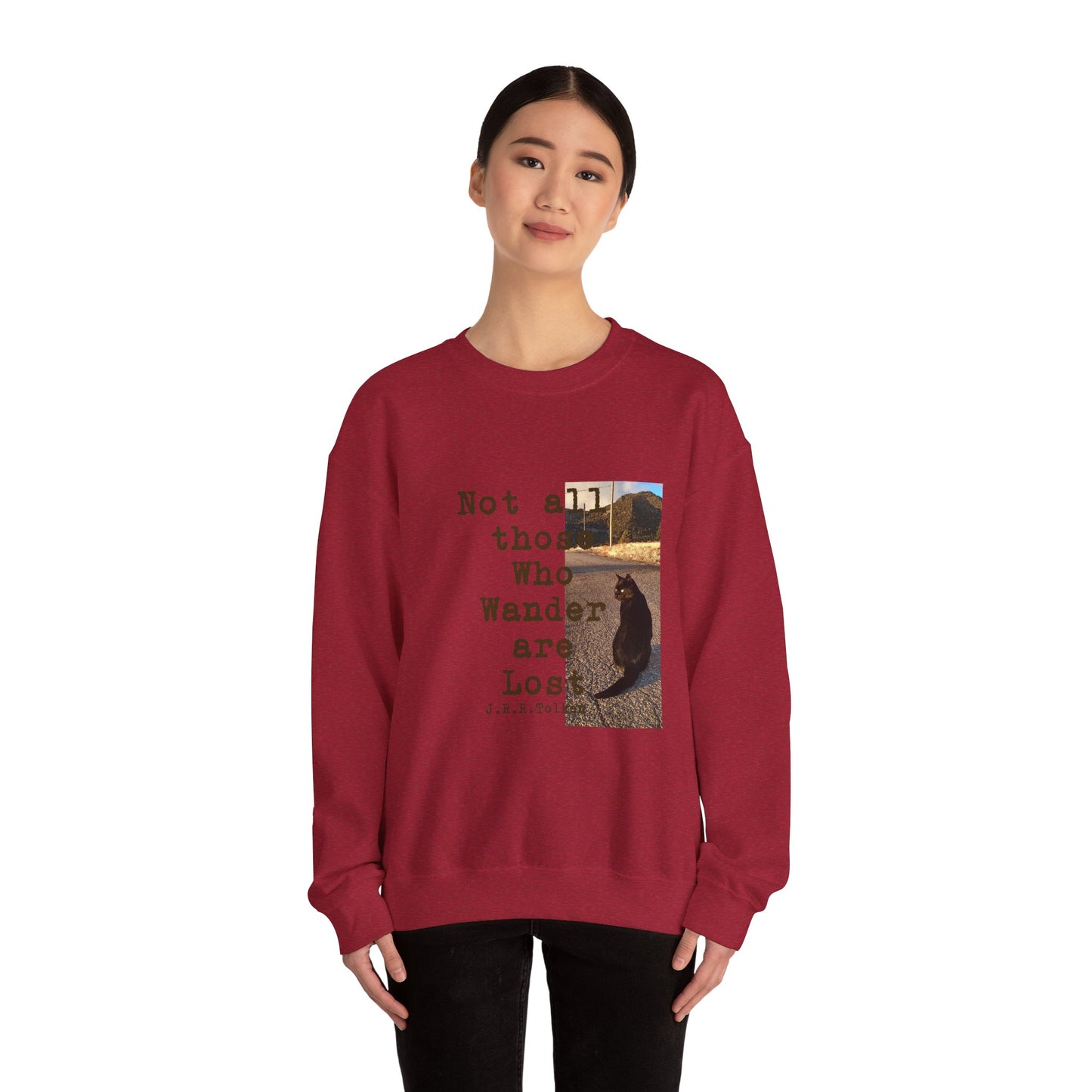 Wandering Kitty Unisex Heavy Blend™ Crewneck Sweatshirt