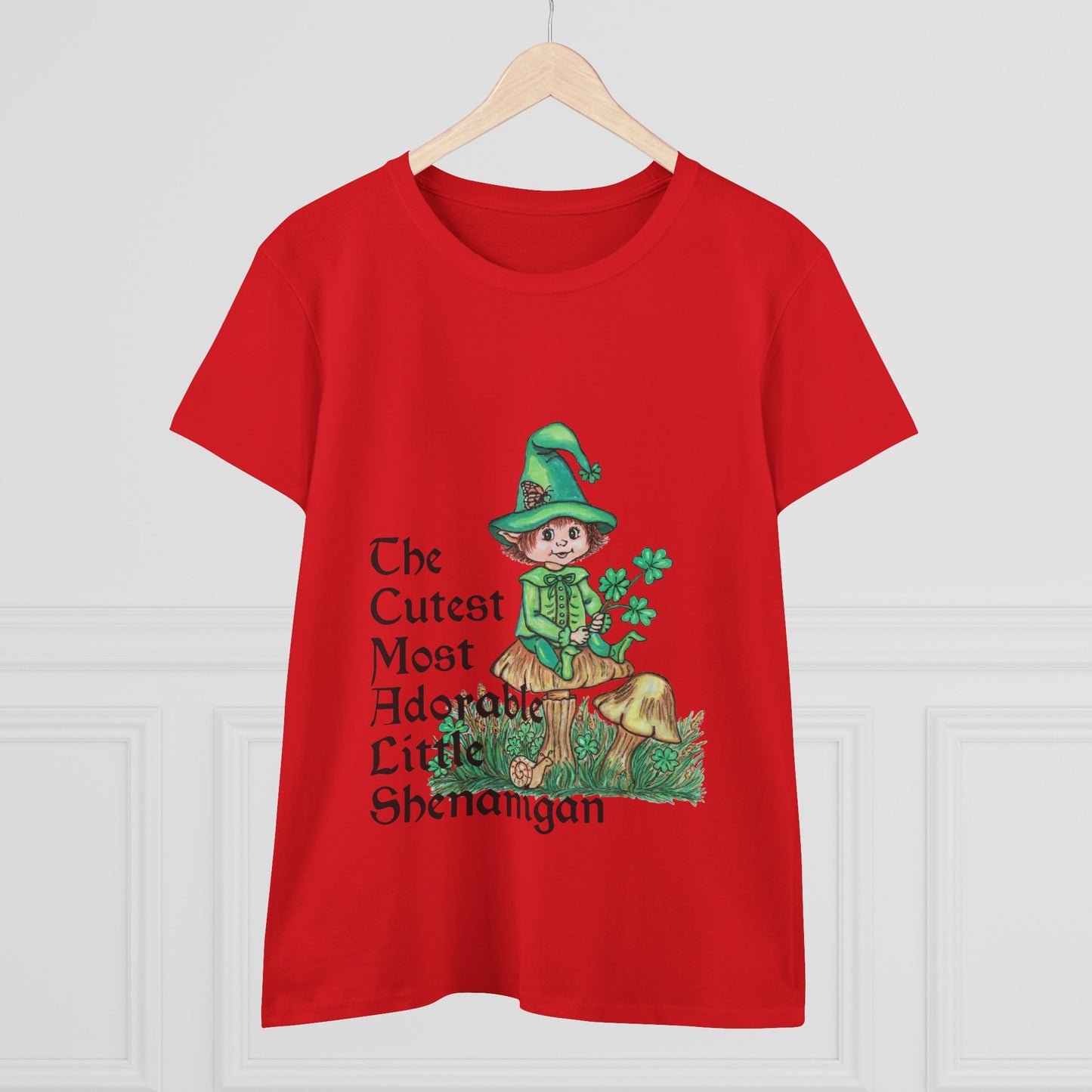 Cutest Leprechaun Women's Midweight Cotton Tee