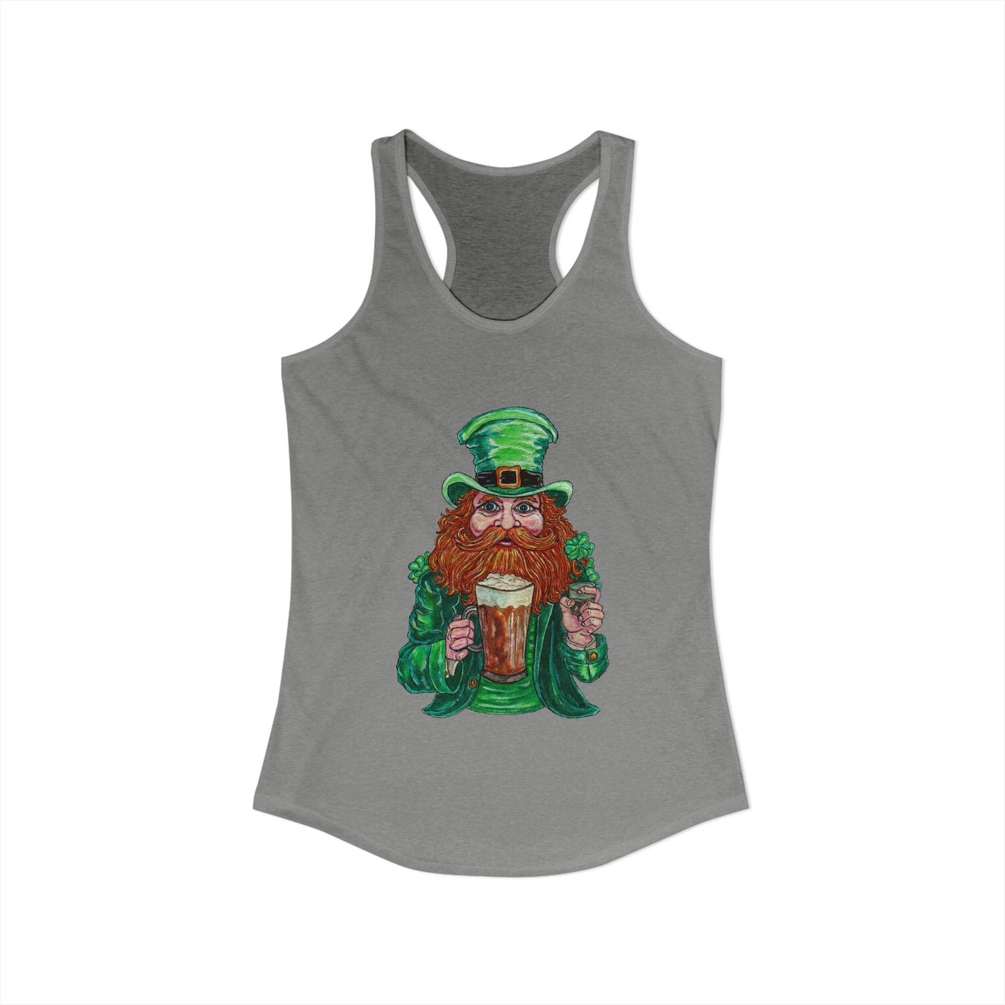 Drunken Leprechaun Women's Ideal Racerback Tank