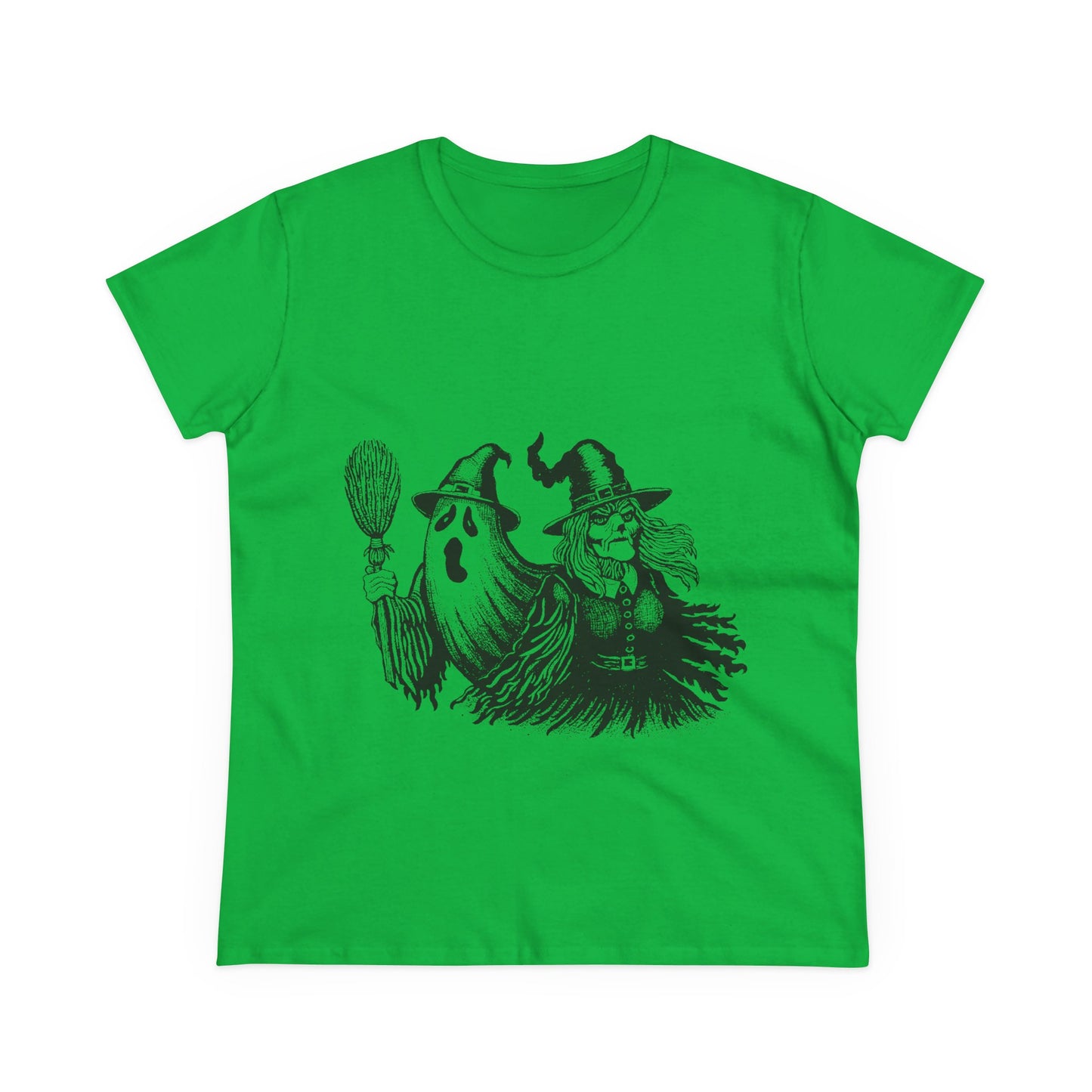 Witch and Ghost Women's Midweight Cotton Tee