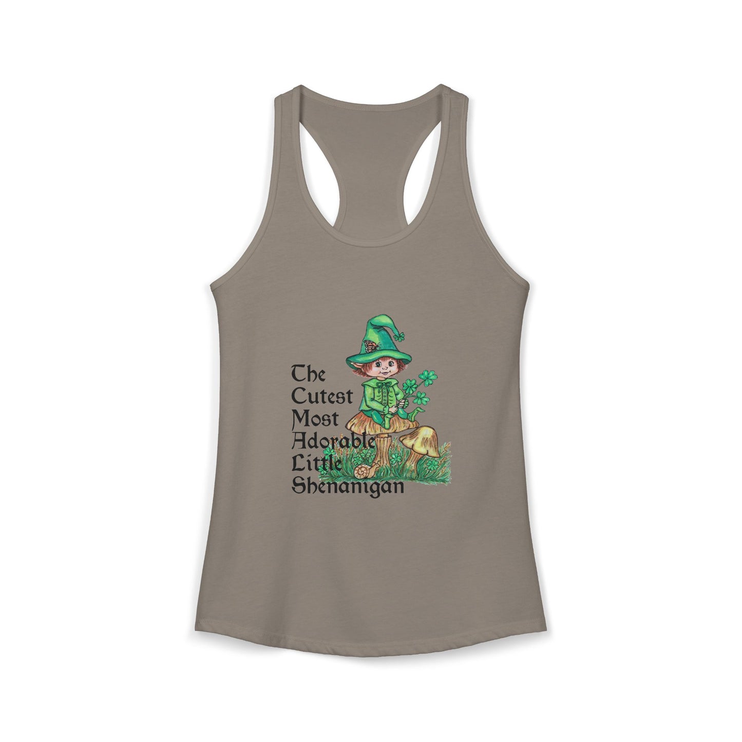Cutest Leprechaun Women's Ideal Racerback Tank