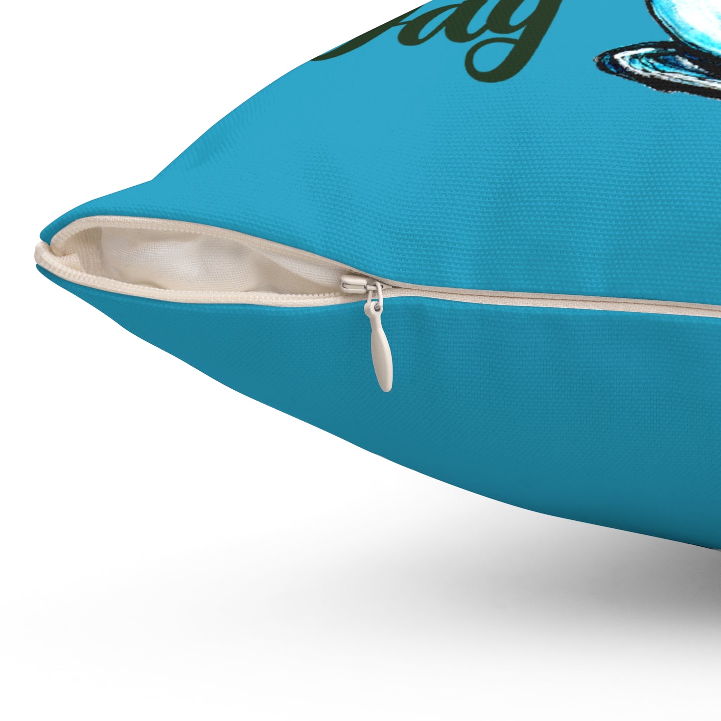 Blessed Snow Day Spun Polyester Square Pillow