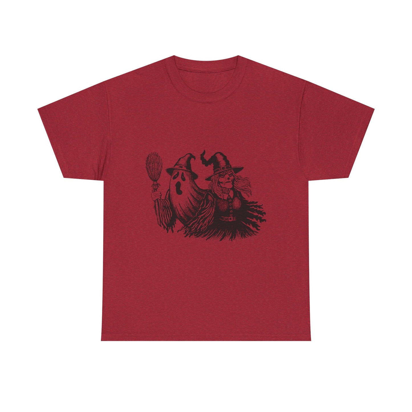 Ghost and Witch Unisex Heavy Cotton Tee
