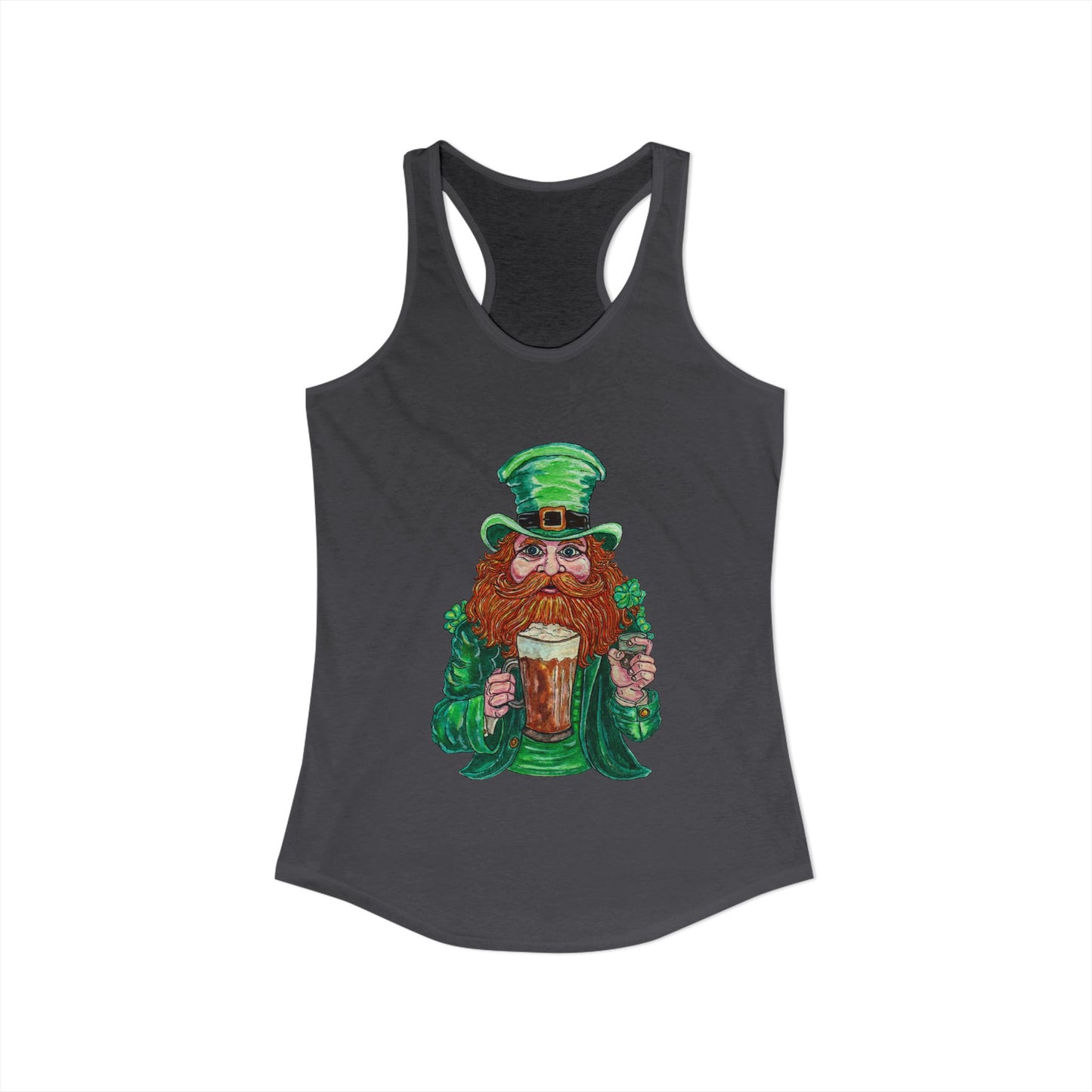 Drunken Leprechaun Women's Ideal Racerback Tank