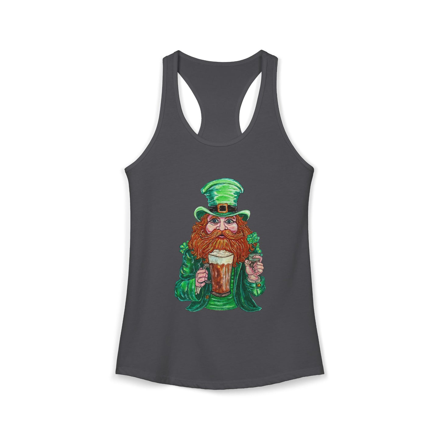 Drunken Leprechaun Women's Ideal Racerback Tank