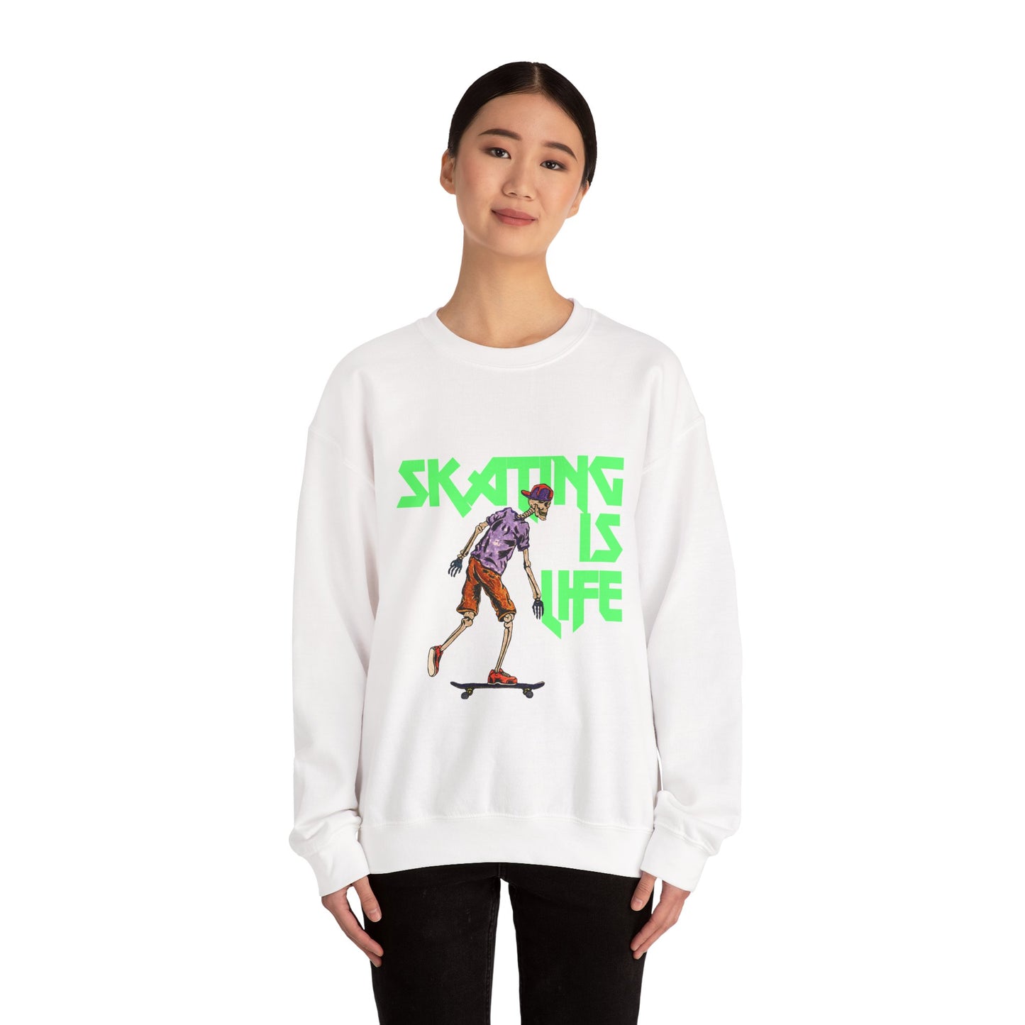 Skating is Life Unisex Heavy Blend™ Crewneck Sweatshirt