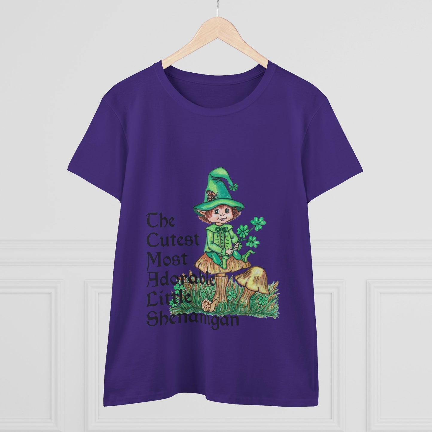 Cutest Leprechaun Women's Midweight Cotton Tee