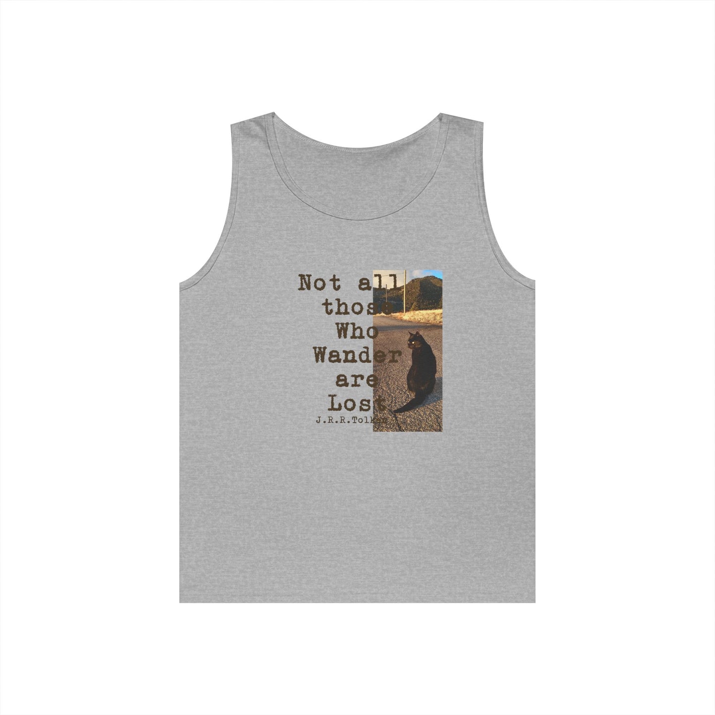 Wandering Kitty Unisex Heavy Cotton Tank Top