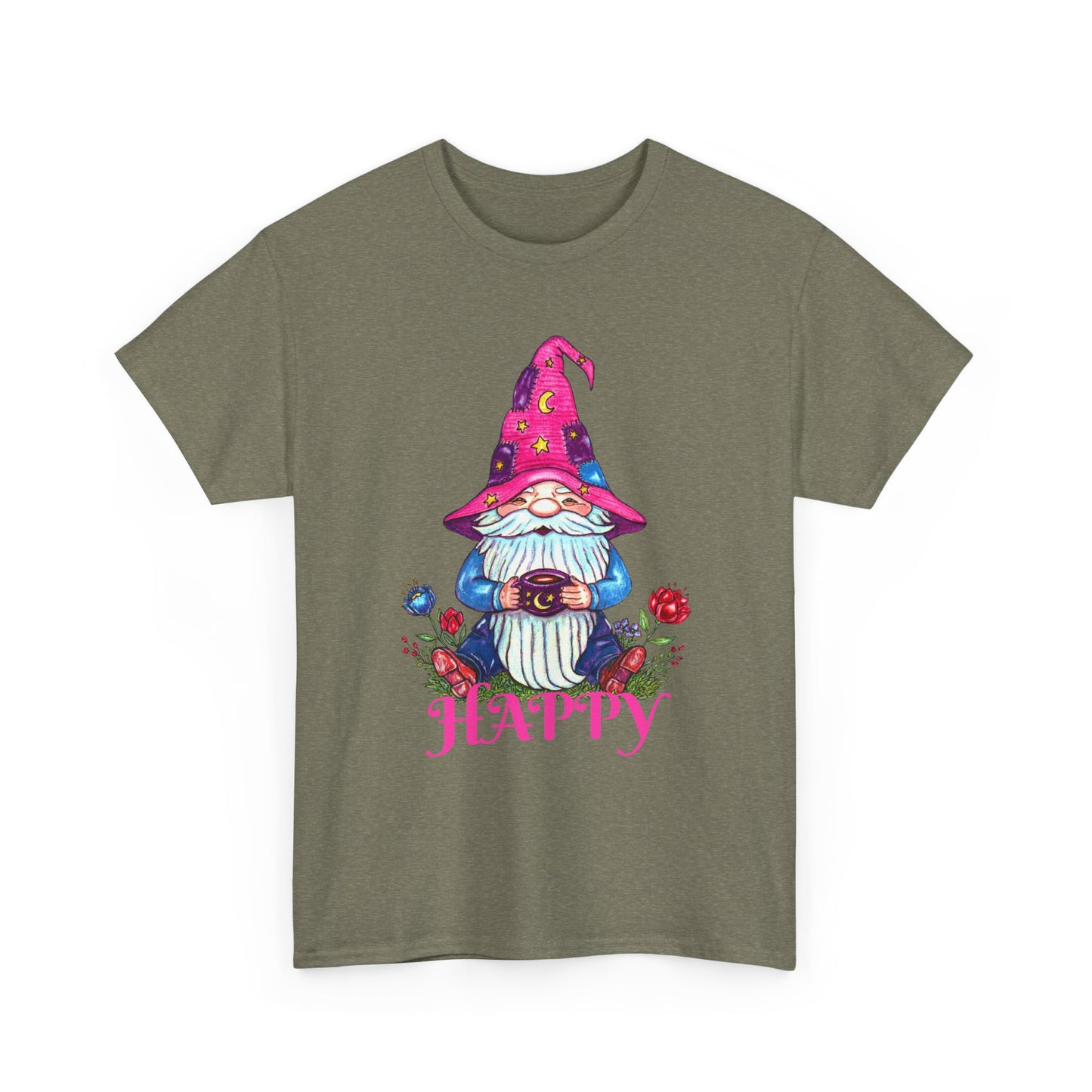 Happy Gnome Unisex Heavy Cotton Tee