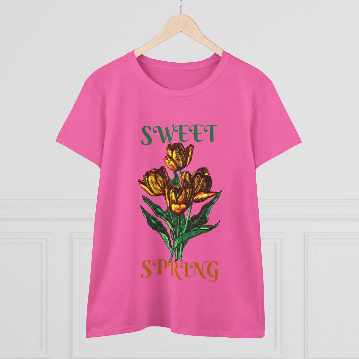 Sweet Spring Women's Midweight Cotton Tee