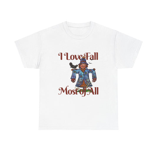 I Love Fall Most of All Unisex Heavy Cotton Tee