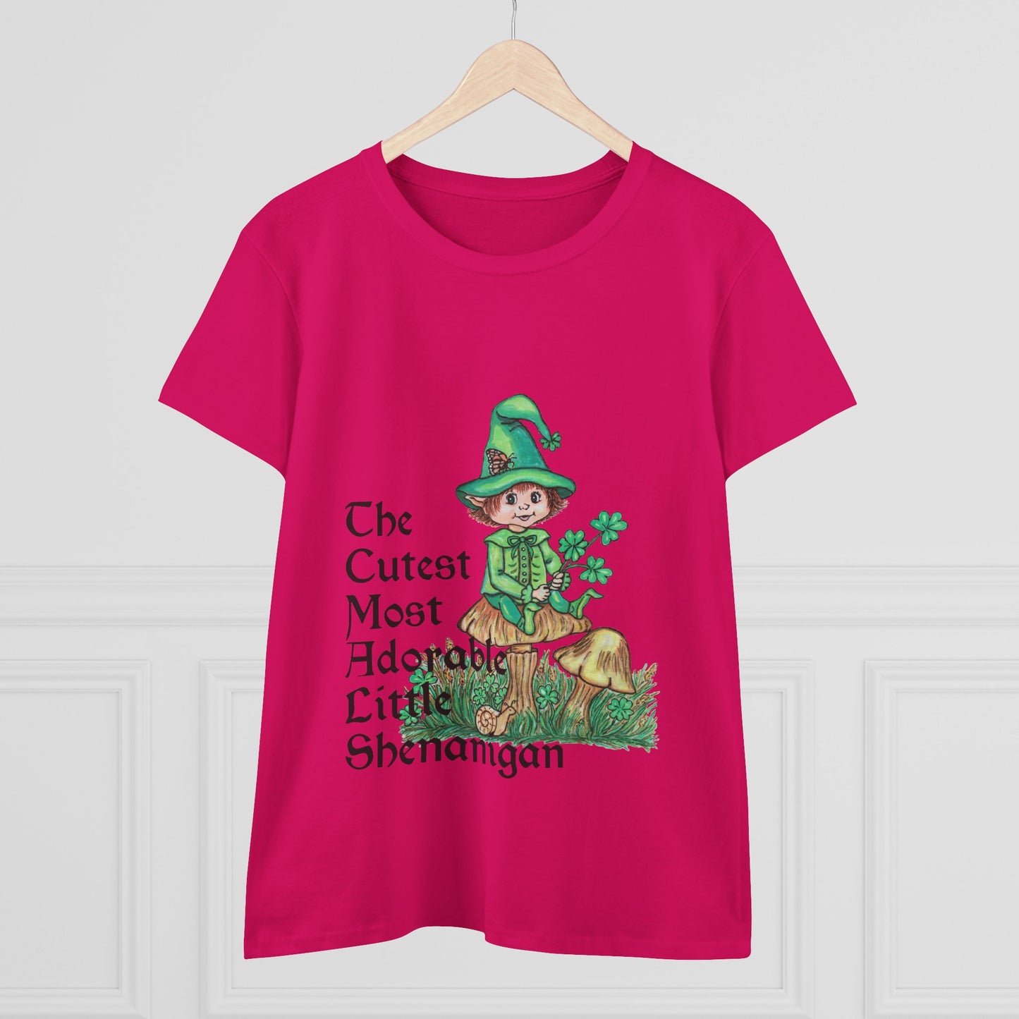 Cutest Leprechaun Women's Midweight Cotton Tee