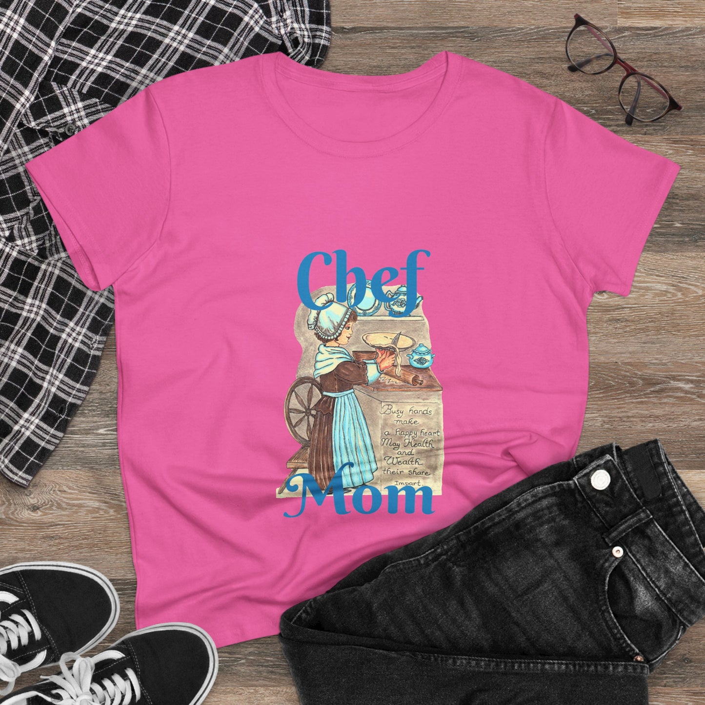 Chef Mom Women's Midweight Cotton Tee