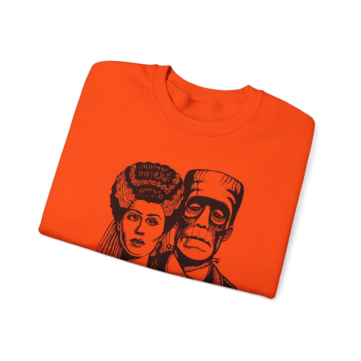 Frankenstein and Bride Unisex Heavy Blend™ Crewneck Sweatshirt