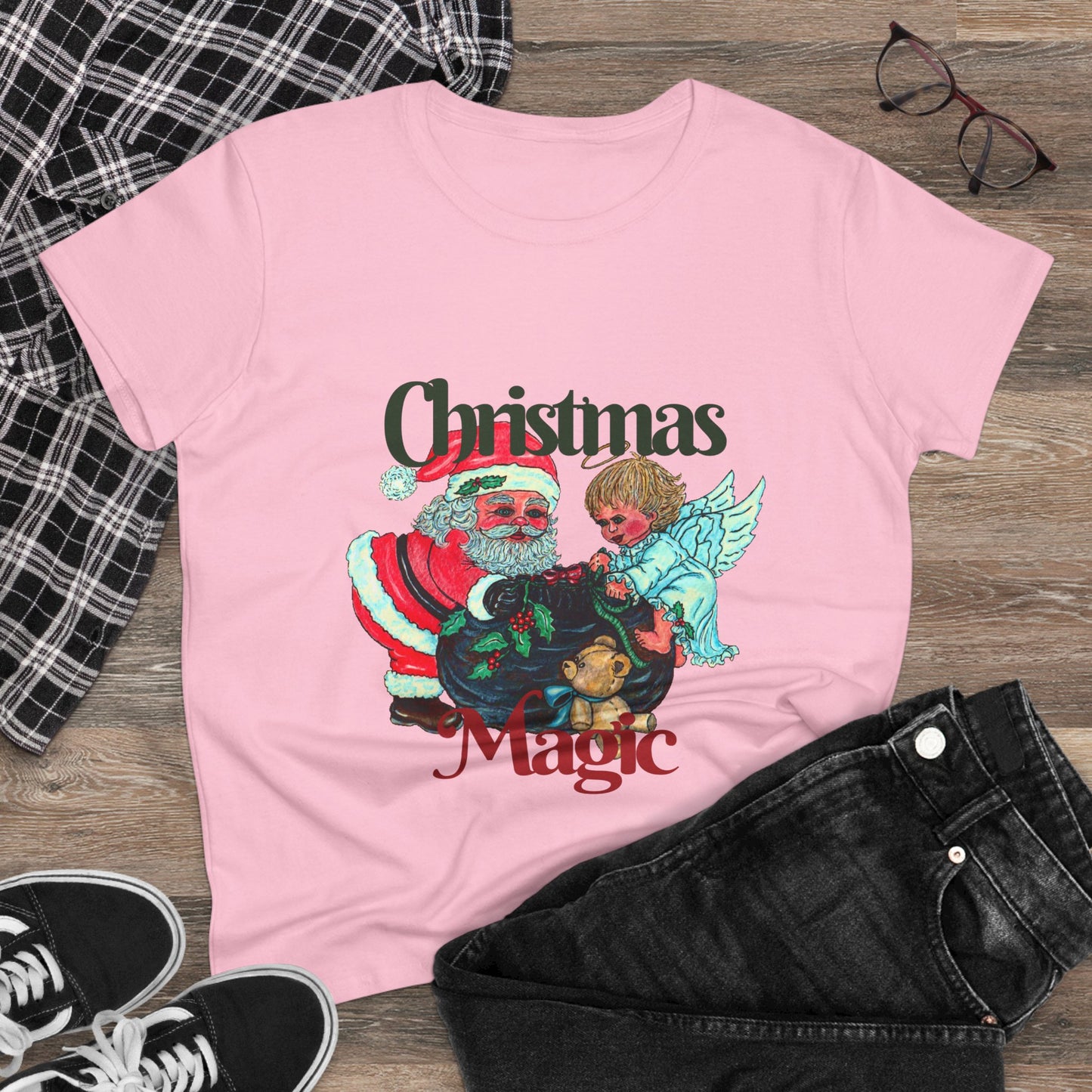 Christmas Magic Women's Midweight Cotton Tee