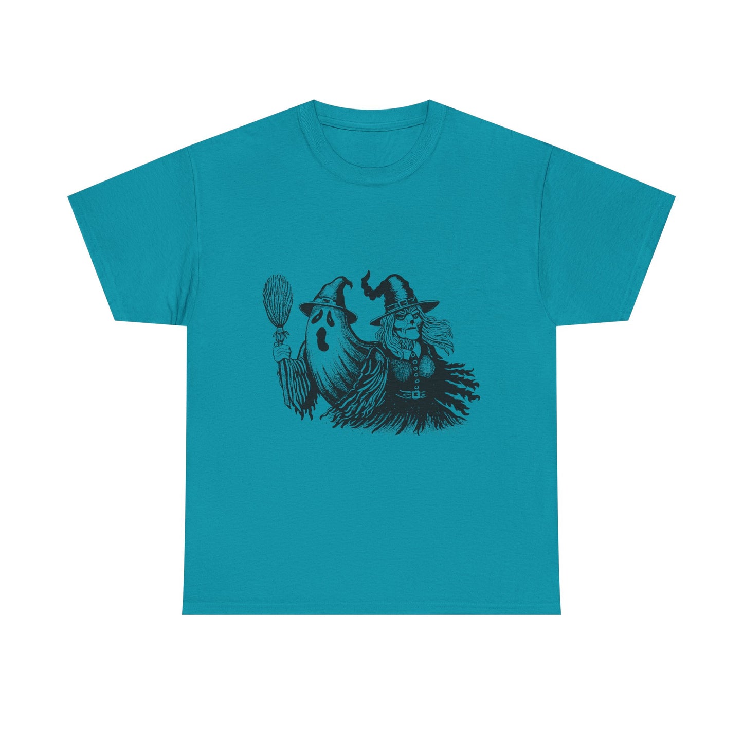 Ghost and Witch Unisex Heavy Cotton Tee