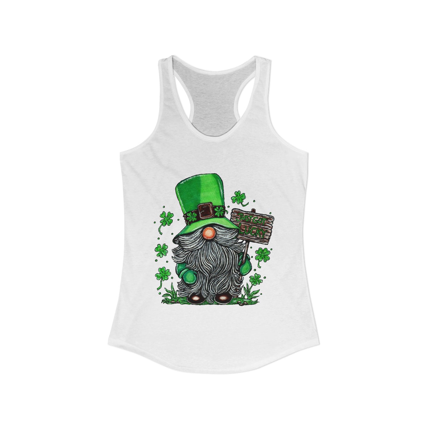 Gnomish Leprechaun Women's Ideal Racerback Tank