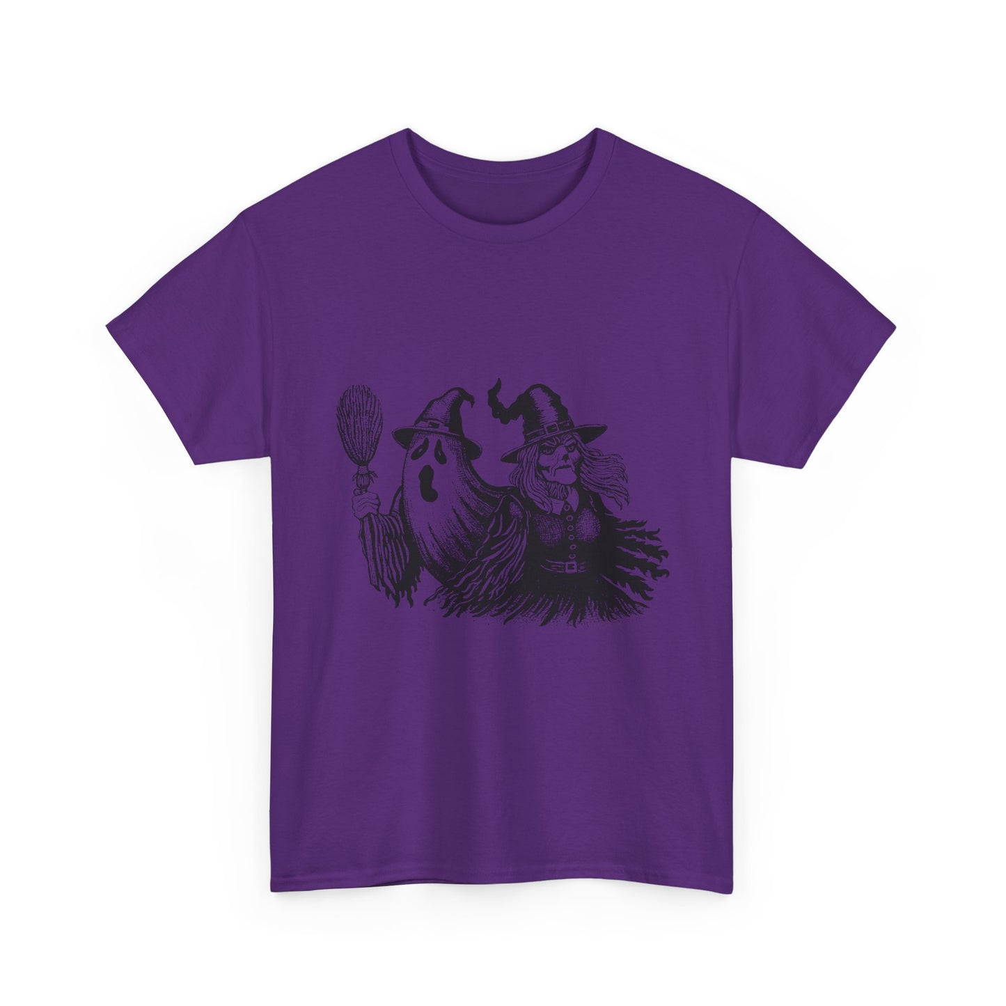 Ghost and Witch Unisex Heavy Cotton Tee