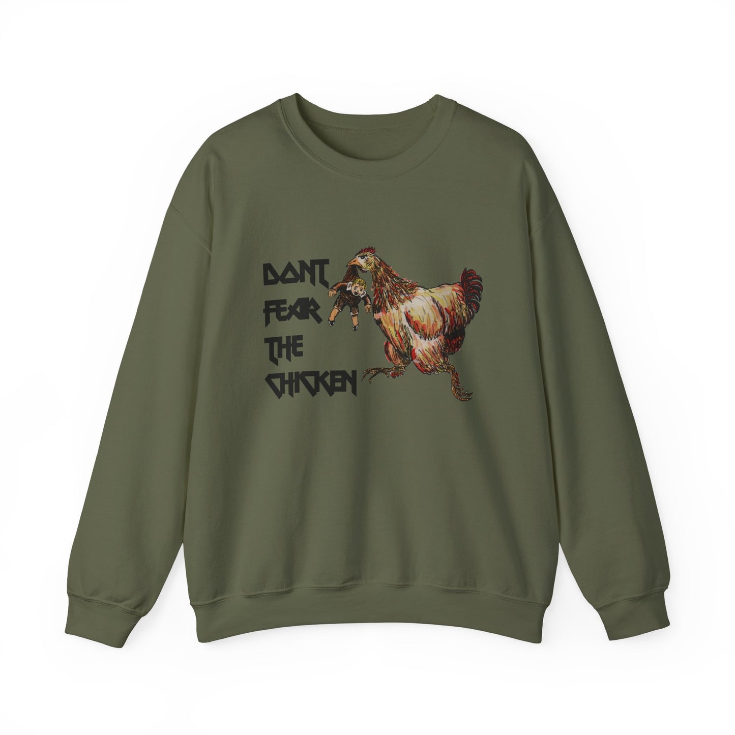 Don't Fear the Chicken Unisex Heavy Blend™ Crewneck Sweatshirt