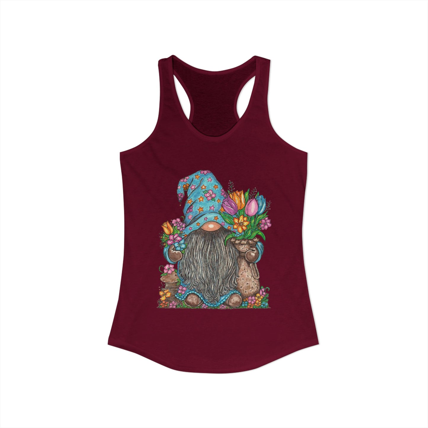 Gardening Gnome Women's Ideal Racerback Tank