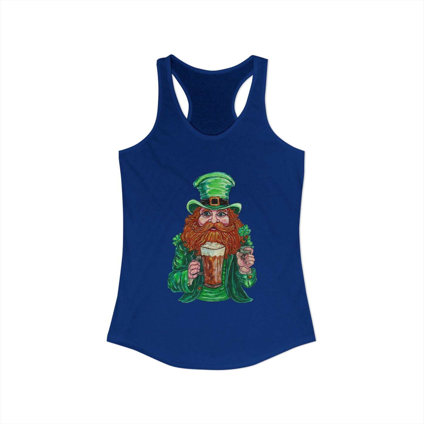 Drunken Leprechaun Women's Ideal Racerback Tank