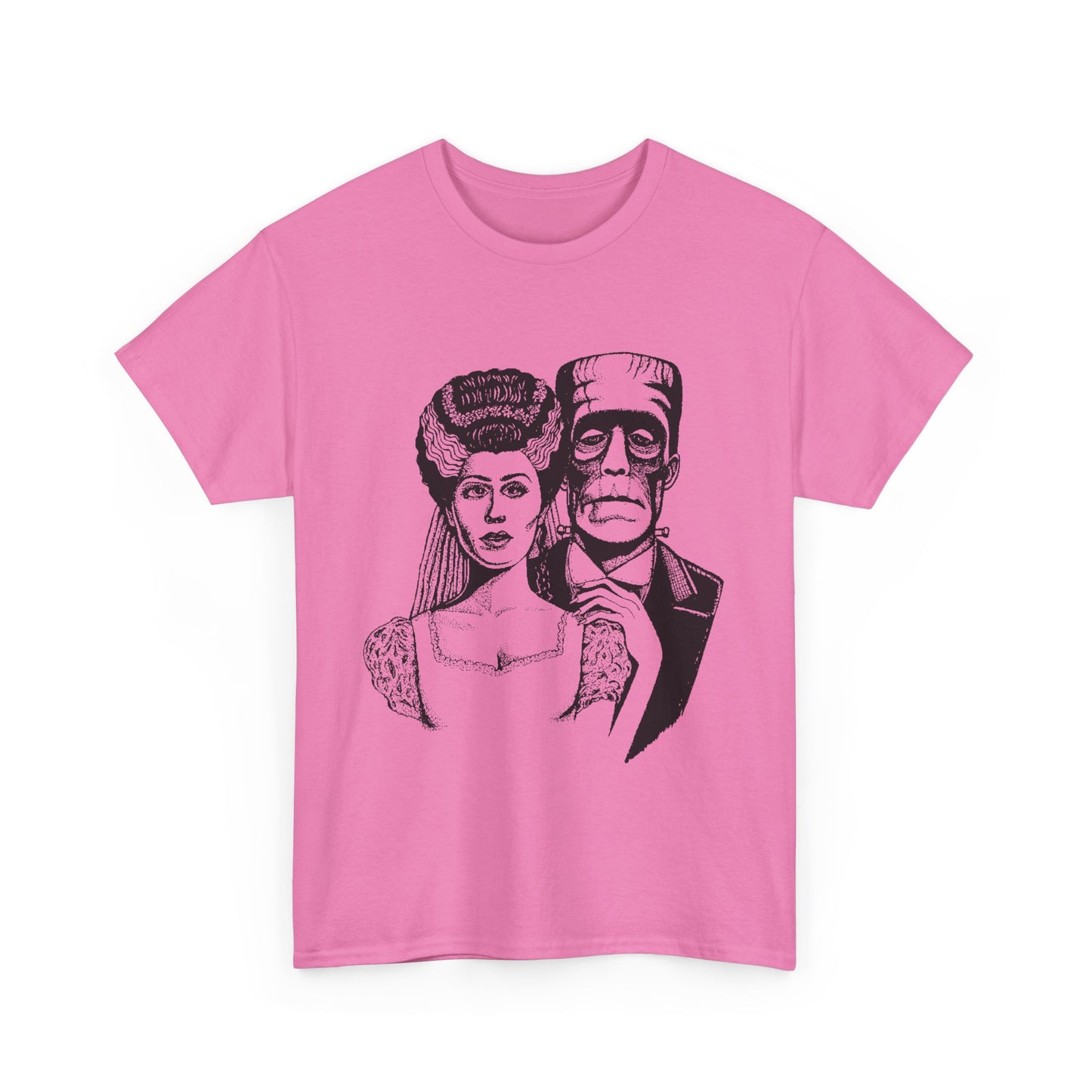 Frankenstein and Bride Unisex Heavy Cotton Tee
