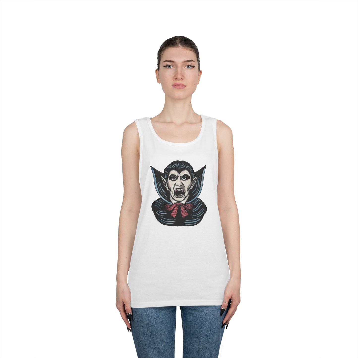 Dracula Unisex Heavy Cotton Tank Top