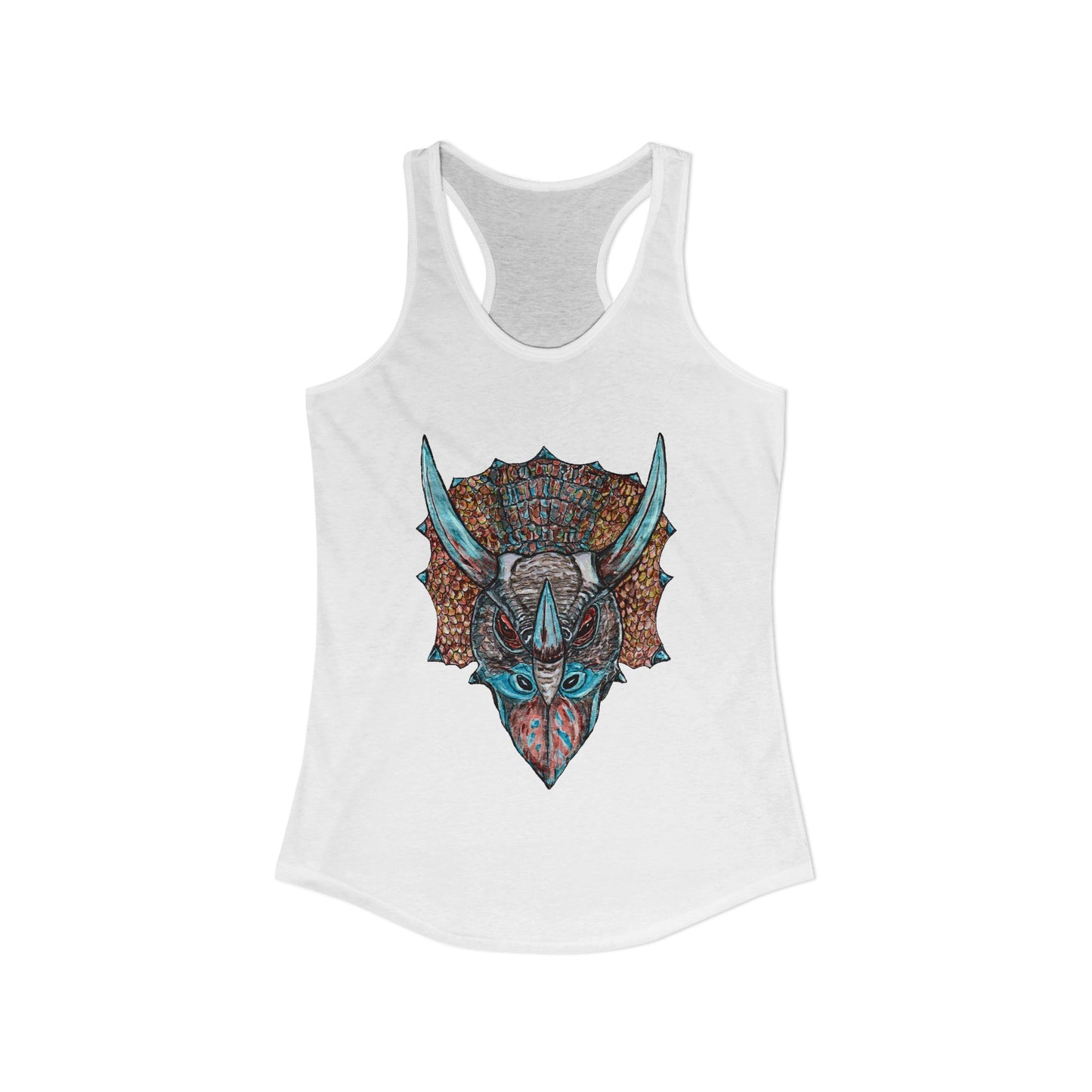 Triceratops Women's Ideal Racerback Tank