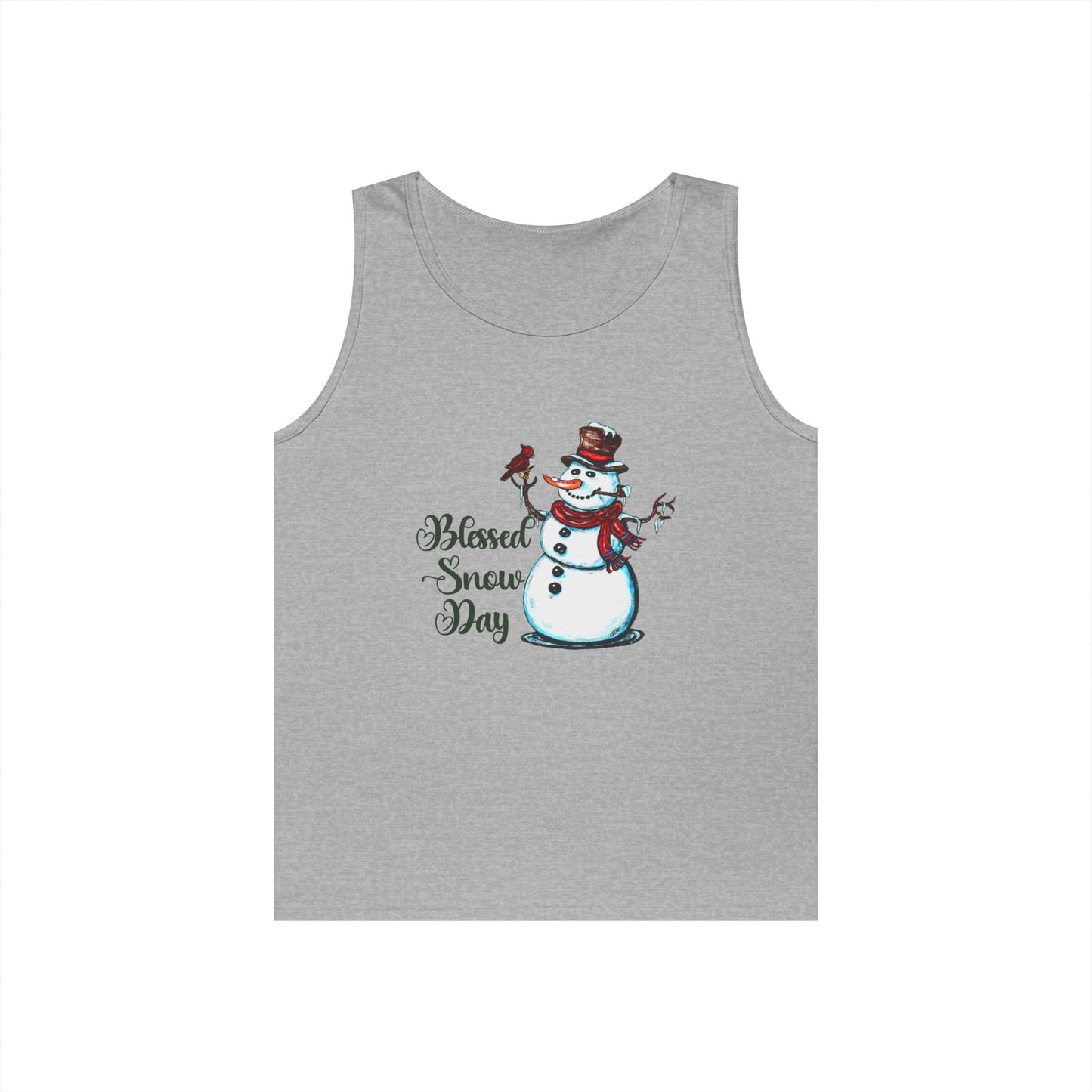 Blessed Snow Day Unisex Heavy Cotton Tank Top