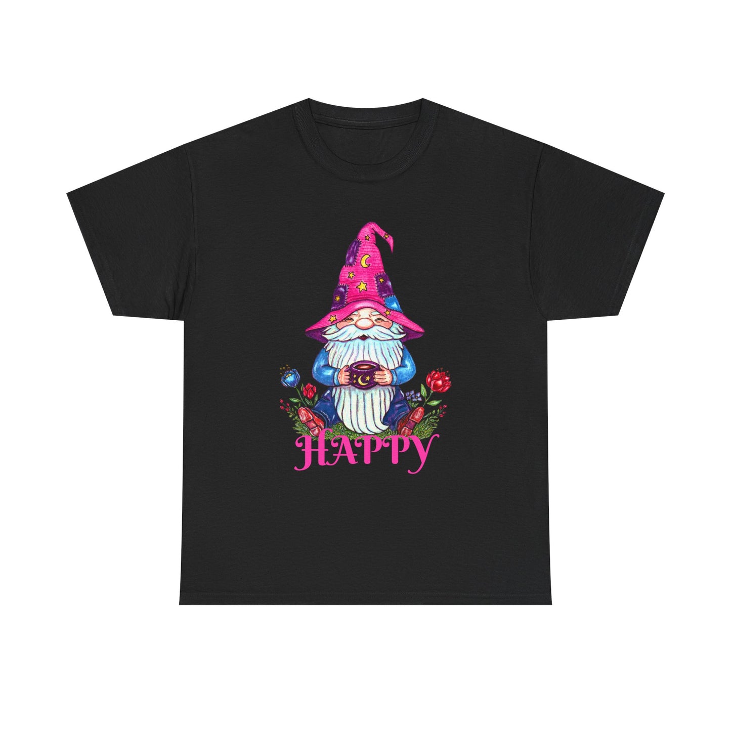 Happy Gnome Unisex Heavy Cotton Tee