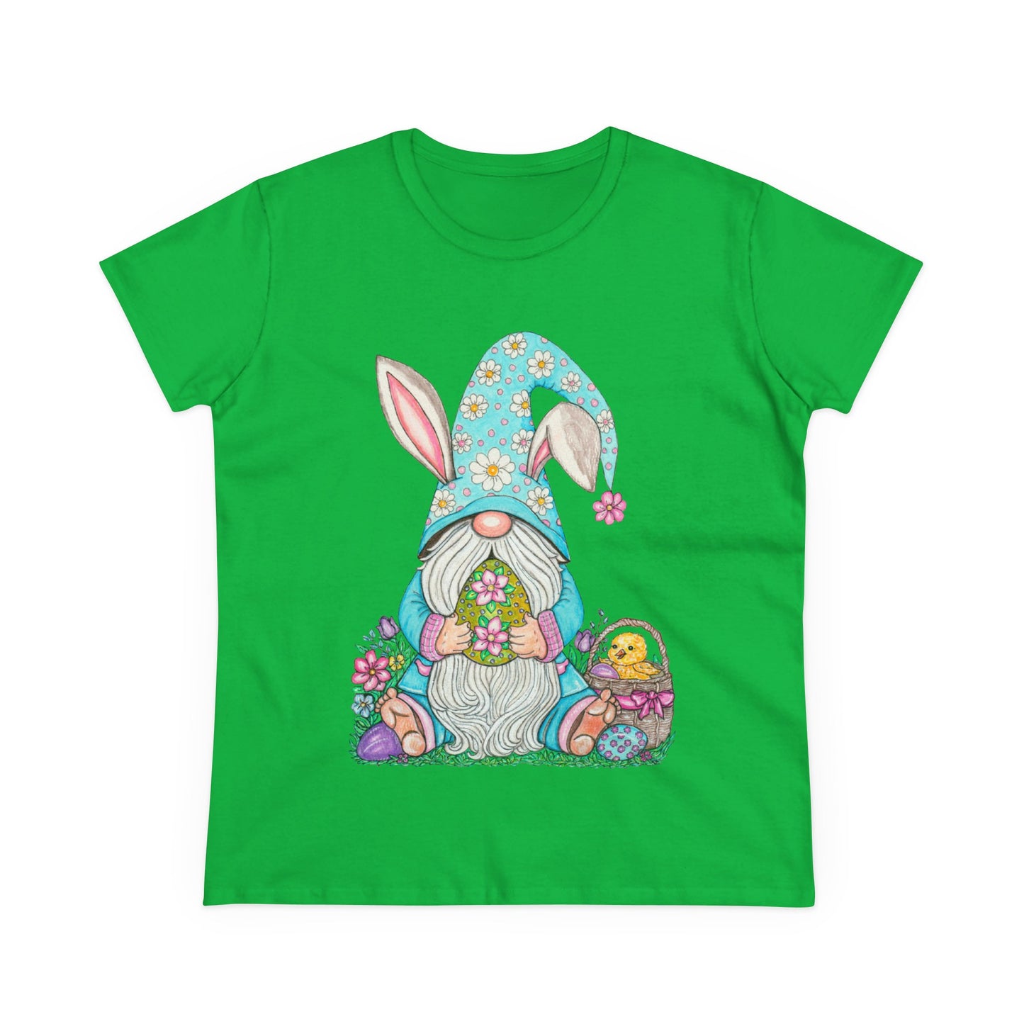 Easter Gnome Women's Midweight Cotton Tee
