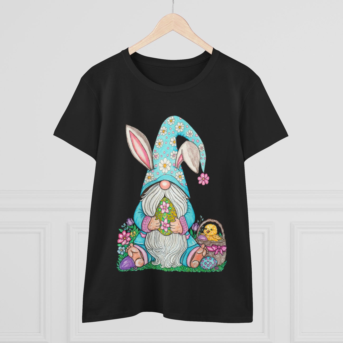 Easter Gnome Women's Midweight Cotton Tee