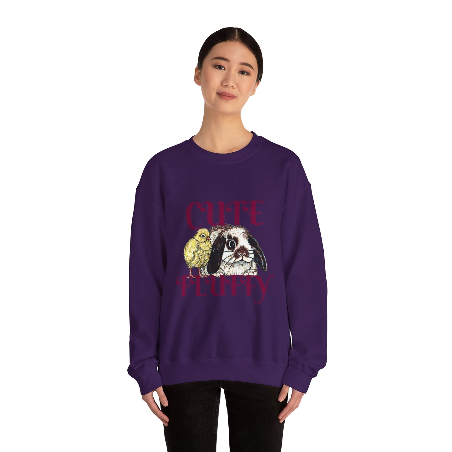 Cute and Fluffy Unisex Heavy Blend™ Crewneck Sweatshirt