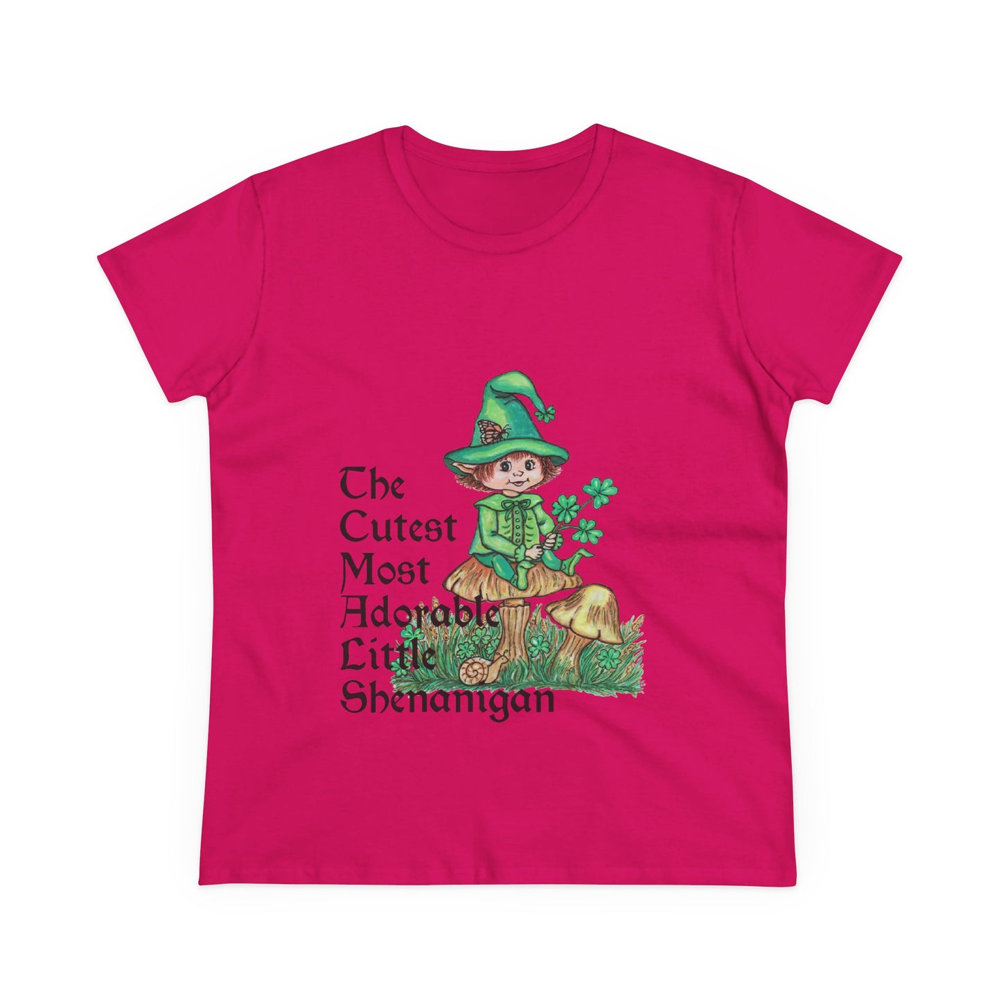 Cutest Leprechaun Women's Midweight Cotton Tee
