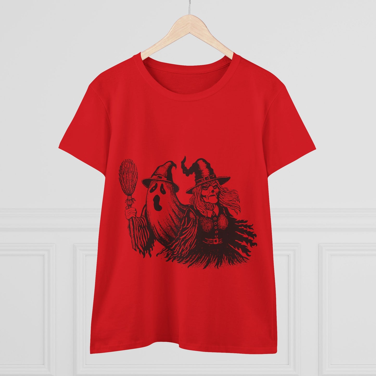 Witch and Ghost Women's Midweight Cotton Tee