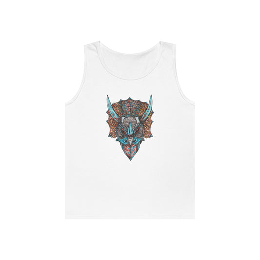 Triceratops Unisex Heavy Cotton Tank Top