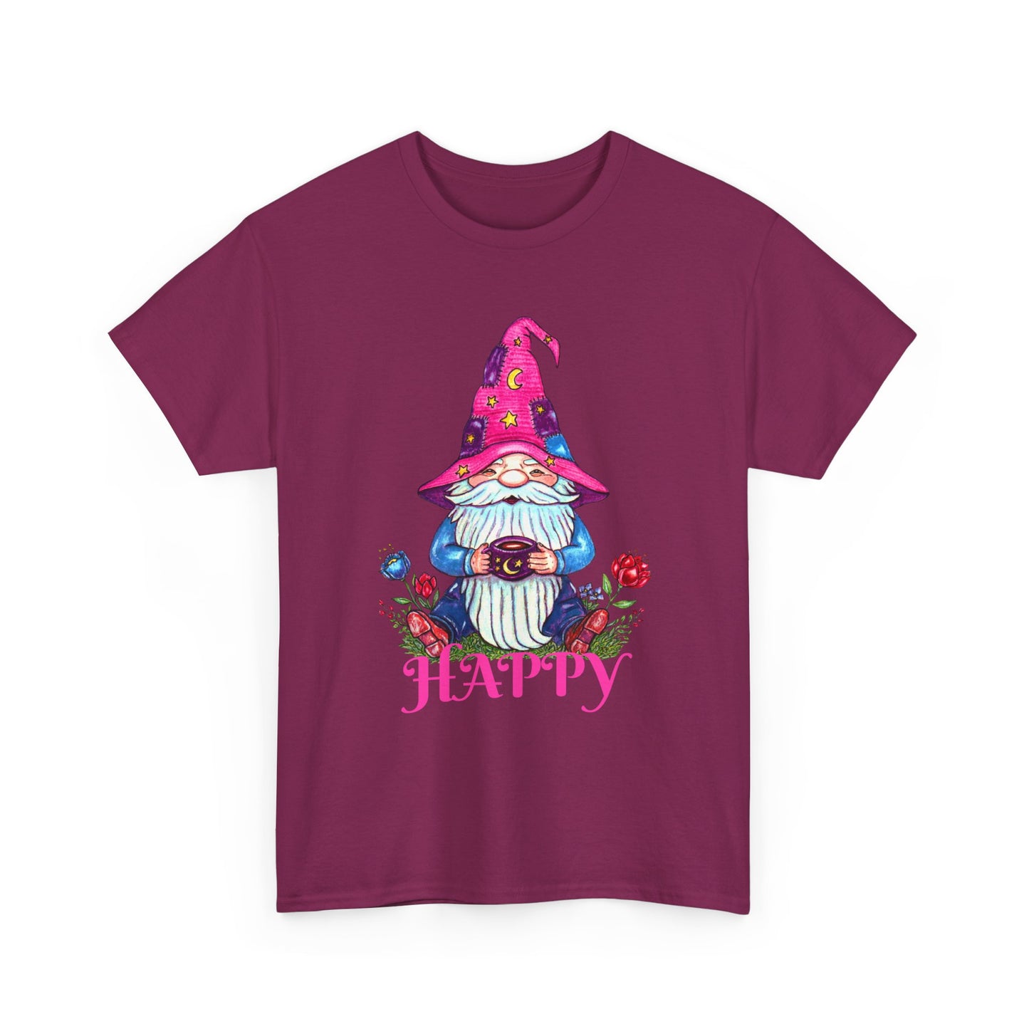 Happy Gnome Unisex Heavy Cotton Tee
