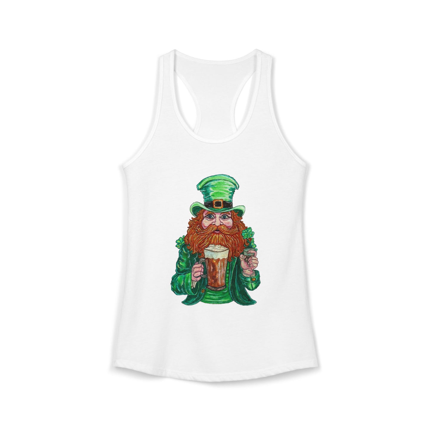 Drunken Leprechaun Women's Ideal Racerback Tank