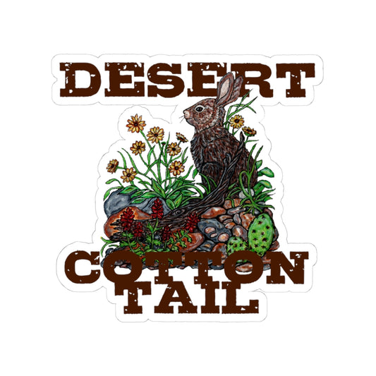 Desert Cottontail Kiss-Cut Stickers