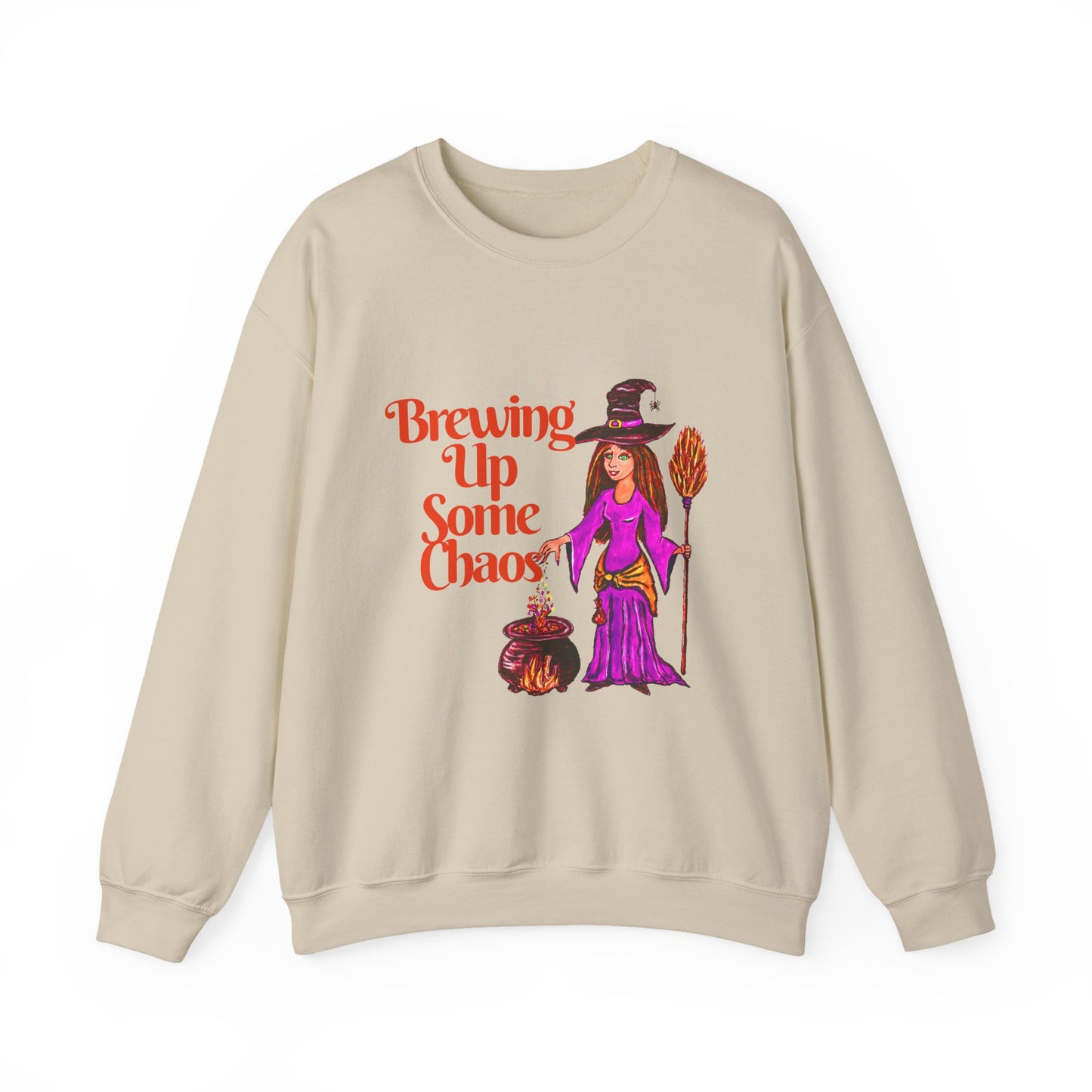 Brewing up some Chaos Unisex Heavy Blend™ Crewneck Sweatshirt