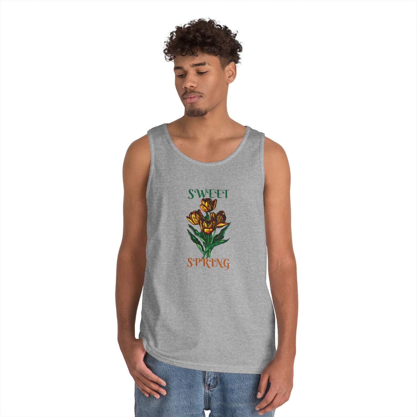 Sweet Spring Unisex Heavy Cotton Tank Top