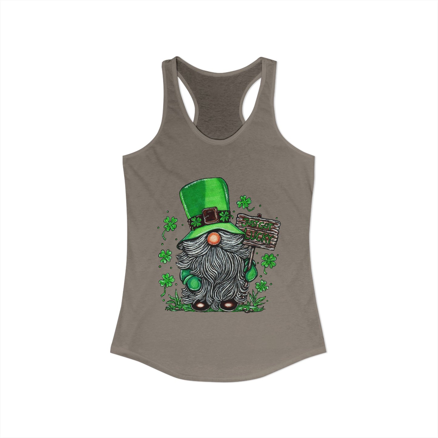 Gnomish Leprechaun Women's Ideal Racerback Tank