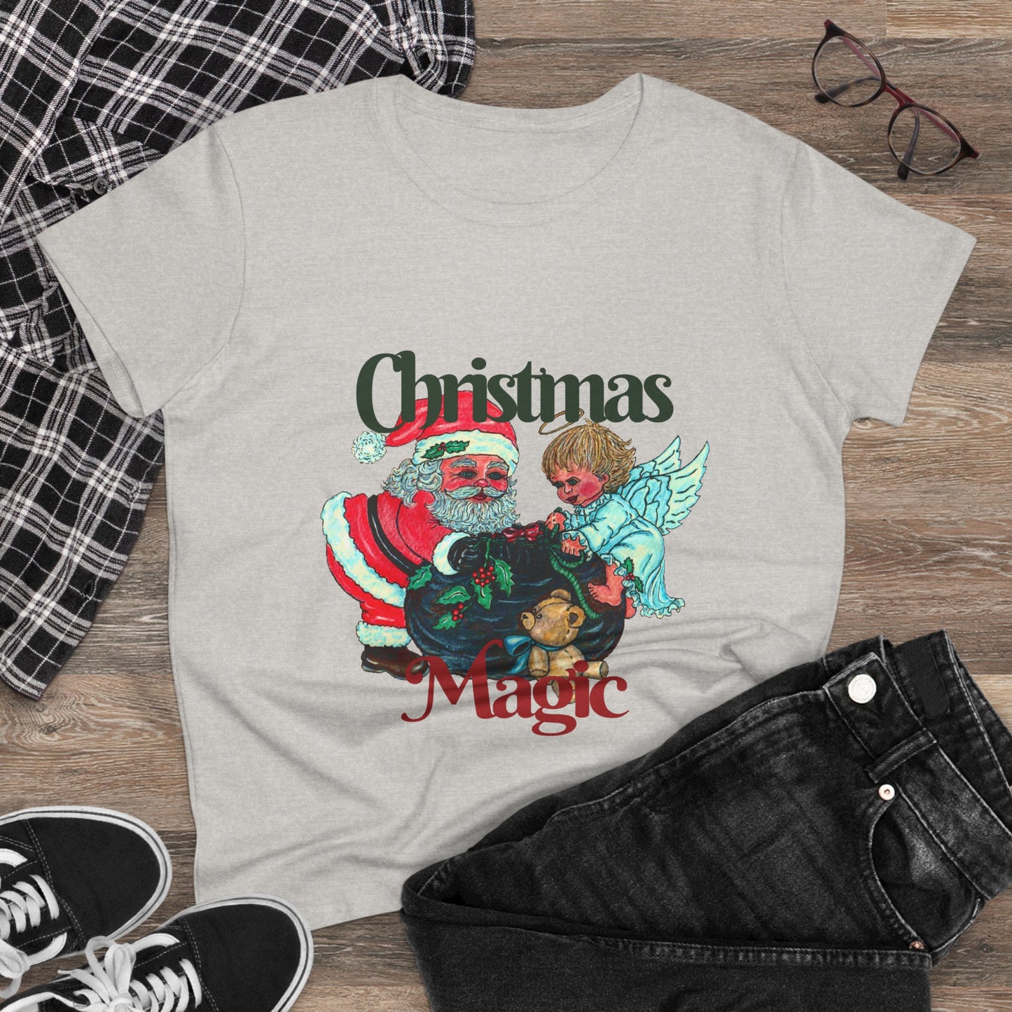 Christmas Magic Women's Midweight Cotton Tee