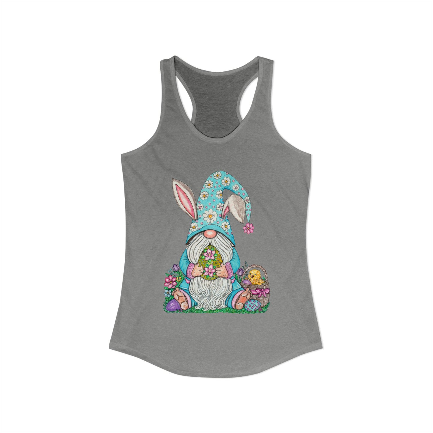 Easter Gnome Women's Ideal Racerback Tank