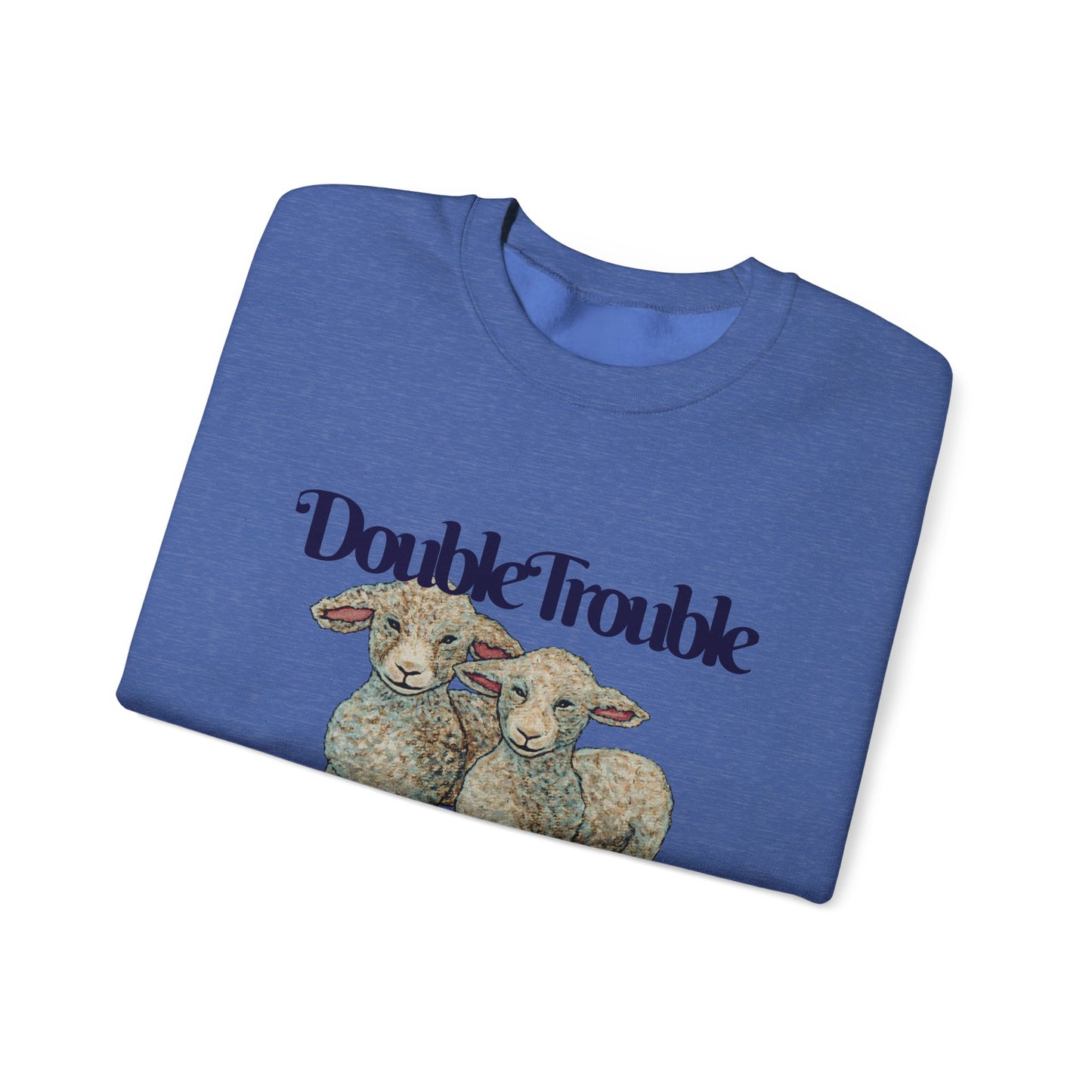 Double Trouble Double Fun Unisex Heavy Blend™ Crewneck Sweatshirt