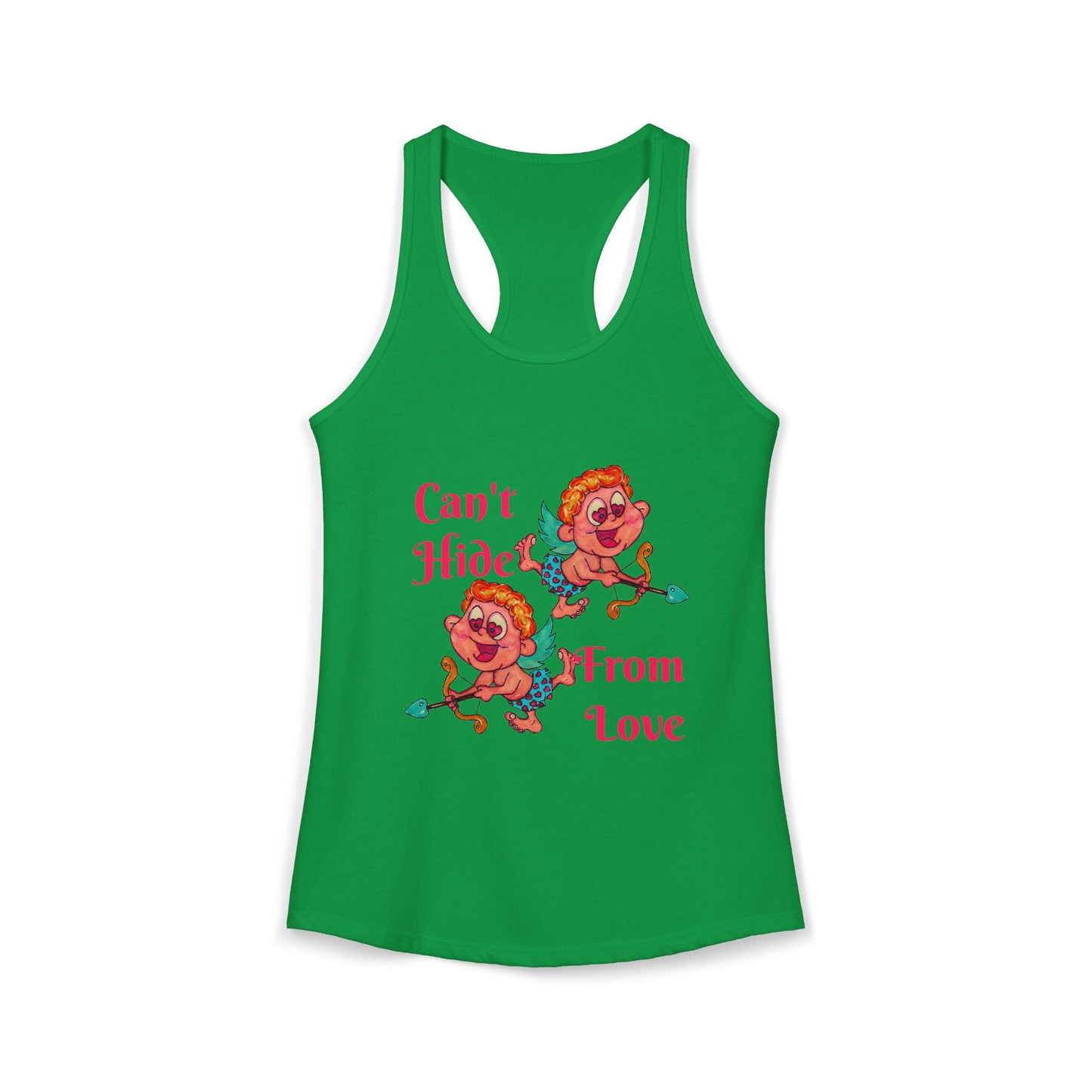 Can't Hide From Love Women's Ideal Racerback Tank