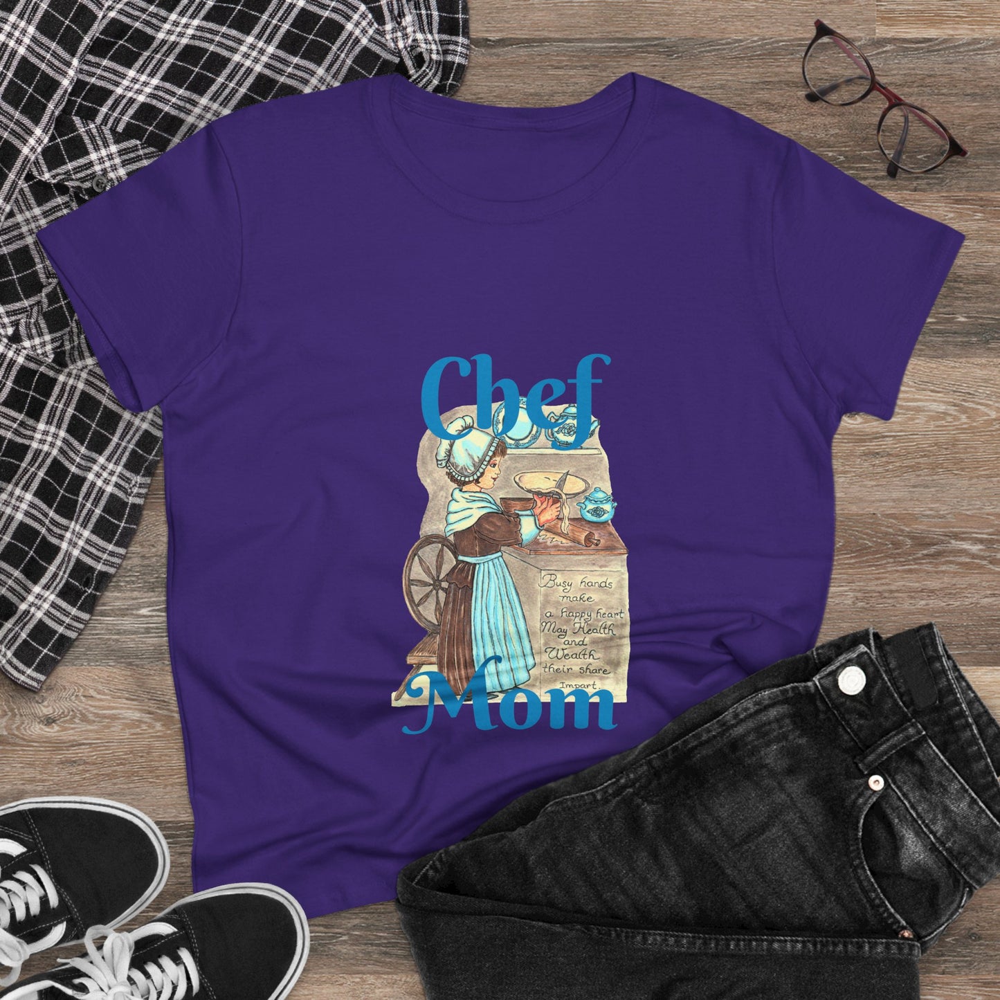 Chef Mom Women's Midweight Cotton Tee
