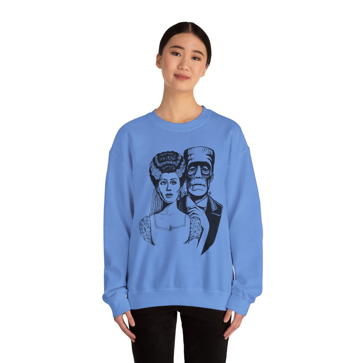 Frankenstein and Bride Unisex Heavy Blend™ Crewneck Sweatshirt