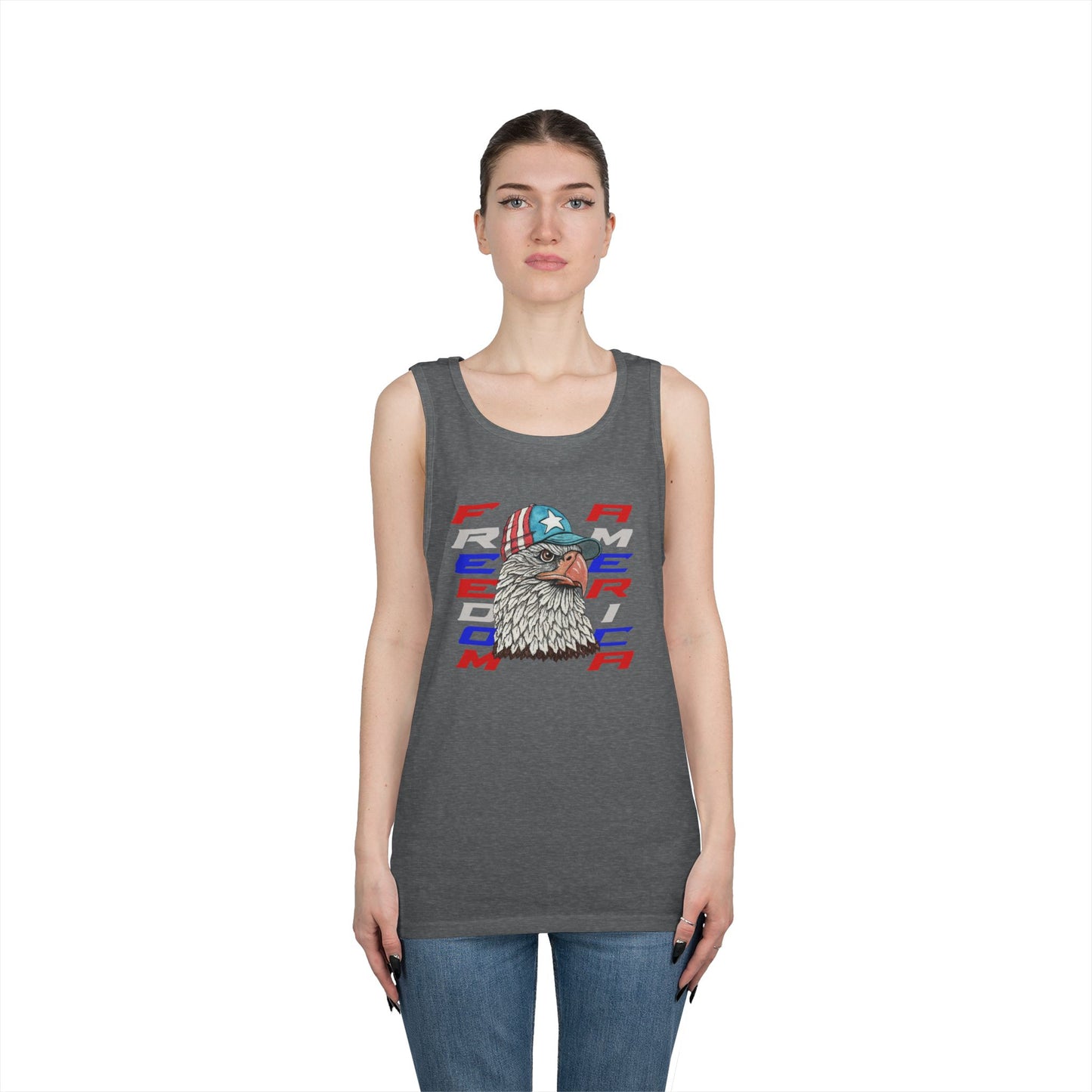 Freedom America Unisex Heavy Cotton Tank Top