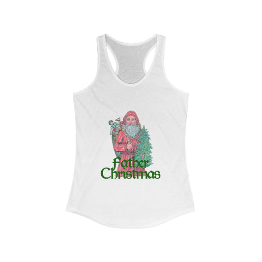 Father Christmas Women's Ideal Racerback Tank